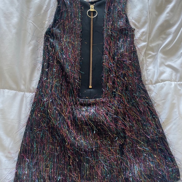 ZOE LTD Toddler Girls Textured Metallic Party Dress Size 4 - Picture 4 of 6
